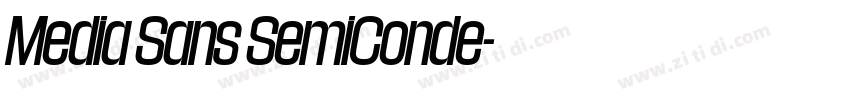 Media Sans SemiConde字体转换